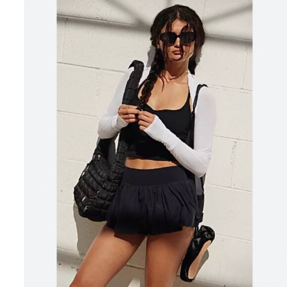 Free People Mini Carryall Sling Bag - Quilted Carryall - Black - Picture 7 of 12